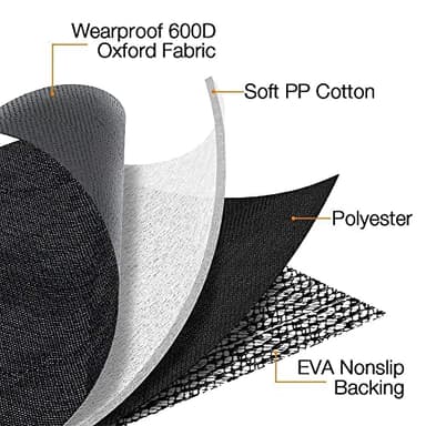 JSTHT Dog Car Seat Covers for Back Seat Waterproof Bench Seat Cover Protector Nonslip Durable Soft Pet Dog Back Seat Cover for Car, Truck, & SUV (Black) - Image 7