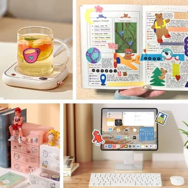 HTVRONT Printable Vinyl Sticker Paper, 100 Sheets Glossy Waterproof Sticker Paper For Inkjet Printer & Laser Printer, Dries Quickly-Standard Letter Size 8.5"X11" - Image 6