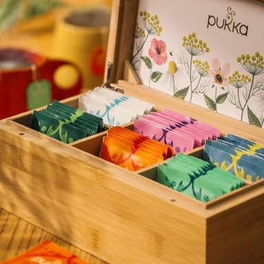 Pukka Limited Edition Discovery Chest, Premium Selection of Infused Organic Teas, Comes in Gift Ready Bamboo Box, Exquisite Herbal Teabag Assortment, Ideal for Tea & Infusion Lovers, 42 Assorted Bags - Image 3