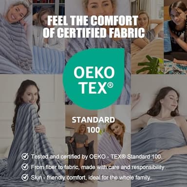 Ailemei Direct 【Upgraded Fabric Cooling Blanket for Hot Sleepers, Twin/Full Size Lightweight Breathable Summer Bed Blankets, Q-Max >0.5 Jade Fiber,Keep Body Cool Hot Flashes Night Sweats,60"x90" - Image 2