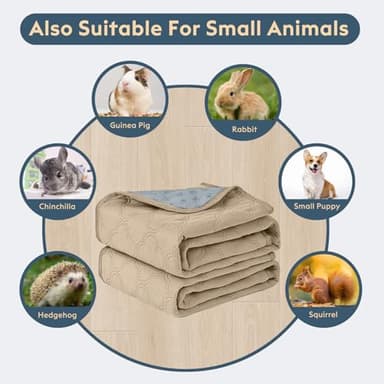 FunFurry Washable Pee Pads for Dogs - 2 Pack Reusable Waterproof Puppy Training Pads, Super Absorbent with Dog Paw Shape Non-Slip Backing (Cream, 24" X 36" - 2 Pack) - Image 7