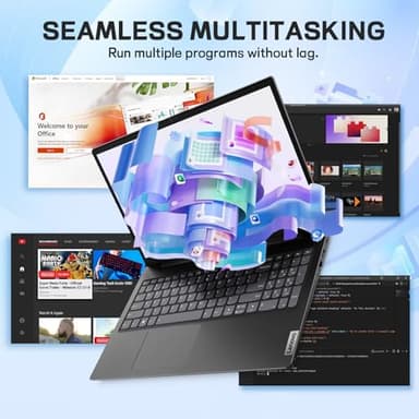 Lenovo V15 Premium Business Laptop - 15.6" FHD Display, IntelCore i7-1355U Processor, Wi-Fi 6, Numeric Keypad, HDMI, RJ45, Windows11 Pro, Office Lifetime (40GB RAM, 1TB SSD) - Image 4