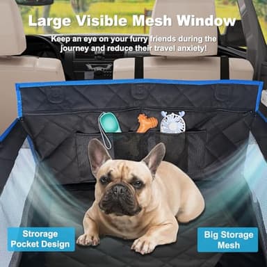 H HOH-Tech Dog Car Seat Large Size Seat Hammocks Dog Seats for Cars Pet Car Back Seats Extender Large & Small Dogs Hammock for Bed Mattress for SUV Truck - Image 6