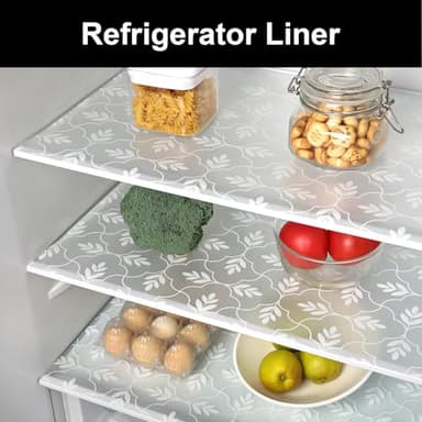 Cooyes Shelf Drawer and Cabinet Liner, Washable Oil-Proof Shelf Liners for Kitchen Cabinets, Shelves, Refrigerator, Non-Adhesive Drawers Mats(Transparent, 11.8 x 118 Inch) - Image 4