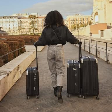 LEVEL8 Grace Luggage Sets Hardshell Suitcase with Wheels, Sturdy Large Suitcase Tsa Lock 20 Inch Expandable Carry on 24 Inch 28 Inch Checked Luggage, 3-Piece Set (20/24/28), Blue - Image 8