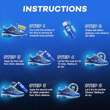 Coklean Protect Shoe Protector Spray, Rain & Stain Waterproof Shoe Spray Nano protector spray Suede, Sneakers, Canvas, Leather，8.45 OZ - Image 8