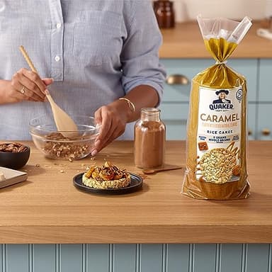 Quaker Large Rice Cakes, Gluten Free, 3 Flavor Variety Pack, 6 Count - Image 4