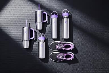 Hydro Flask Water Bottle - Insulated Stainless Steel - Wide Mouth Flex Straw Lid, Non Spill, Leakproof and Refillable in 32 Oz Stainless Steel Violet - Image 5