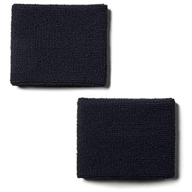 Under Armour Men's 3-inch Performance Wristband 2-Pack , Black (001)/White, One Size Fits All - Image 2