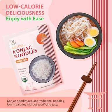 Soeos Konjac Noodles, Organic Shirataki Noodle, Low Calorie, Keto and Paleo Friendly, 3 Variety Noodles, 52.8 Ounce (Pack of 6) - Image 7