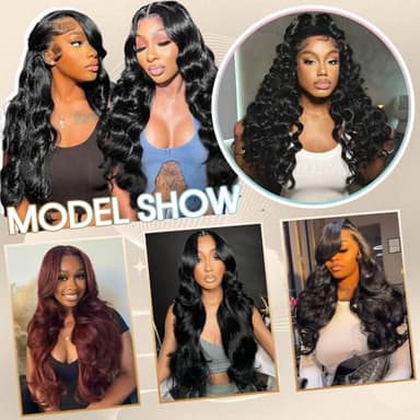 VFFTI 13x6 Body Wave Lace Front Wigs Human Hair Pre Plucked 200% Density 13x6 HD Lace Front Wigs Human Hair Lace Frontal Wig for Women 22 Inch - Image 7