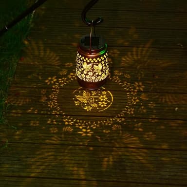 Solar Lanterns Outdoor Hummingbird Lights Garden Decor, Mothers Day Gifts for Mom, Metal Hanging for Porch, Yard, Backyard, Patio, Gifts for Women Mom Grandma - Image 9