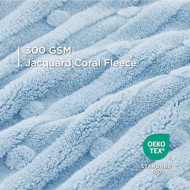 Bedsure Dog Blanket for Medium Dogs Washable - Fluffy Fuzzy Puppy Cat Blanket with Premium 300GSM Coral Fleece Soft for Pet Kitten Doggy, Blue, 30x40IN - Image 3