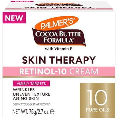 Palmer's Cocoa Butter Formula Face Cream, Skin Therapy Retinol-10 Moisturizer, 2.7 Oz, Vitamin E & Hyaluronic Acid, Helps Reduce Fine Lines & Uneven Skin Tone, 48Hr Moisture, Dermatologist Approved - Image 1