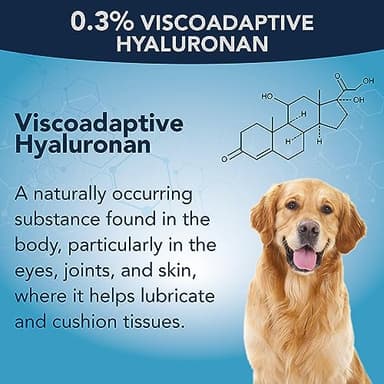 NOVEHA Pet Gel Eye Drops with 0.3% Viscoadaptive Hyaluronan | Eye Solution for Severe Dry Eyes - Long Lasting Hydration, Reduces Nuisance, Swelling & Dryness - Eye Lube for Dogs and Cats (2x10mL) - Image 3
