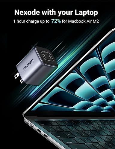 UGREEN 45W USB C Charger for iPhone 17, Nexode 2 Port GaN Foldable PPS Wall Charger Block Support Samsung Super Fast Charging 2.0 for Galaxy S25/S24 iPhone 17/16/15, iPad, MacBook, Steam Deck (Black) - Image 4