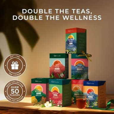 Gya Tea Co Hibiscus Berry Herbal Loose Leaf Tea - Natural Decaf Flower & Fruit Tea with Cranberry, Apple & Hibiscus for Body Wellness & Digestion Health - 5.29 Oz - 70 Cups - Image 6