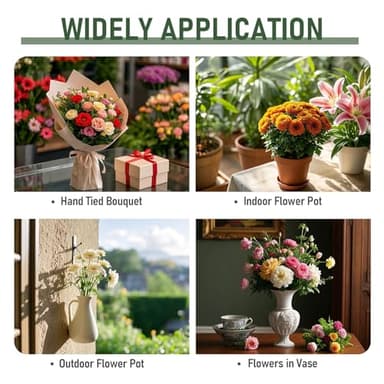 RIDEHILL 3 Pack Floral Foam Blocks, 5.5" x 3.1" x 1.7" Flower Foam for Flower Arrangements Supplies, Wet and Dry Flower Foam Blocks Suitable for Fresh and Artificial Flowers in Decorations - Image 7