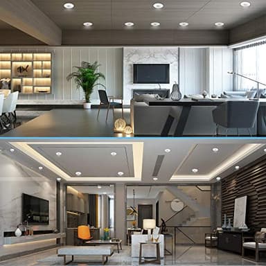 Gasonny 16 Pack Led Recessed Light 4 Inch,Adjustable Eyeball Gimbal, LED Recessed Lighting with Junction Box 9 Watts 750Lm Dimmable Ceiling Light ETL Listed (2700K/3000K/3500K/4000K/5000K Option) - Image 4