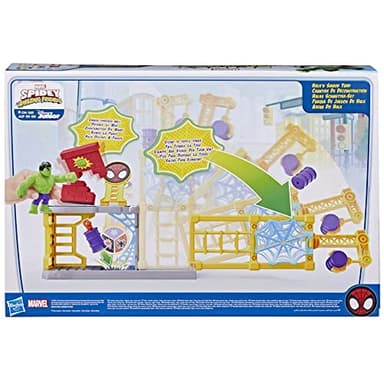 Spidey and His Amazing Friends Hulk’s Smash Yard Preschool Toy, Hulk Playset with Toppling Tower and Smash Wall, Kids Ages 3 and Up (Amazon Exclusive) - Image 3
