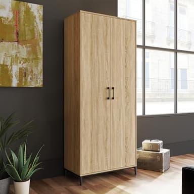 Sauder North Avenue 2-Door Storage Cabinet, Charter Oak Finish - Image 2