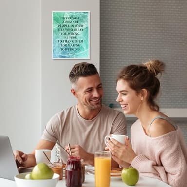 "Thank Them for Making You Strong" - Zig Ziglar Wall Art - 8x10" Motivational Decor For Home Decor, Office Decor, School Decor, or Any Room Decor, Unframed - Image 3