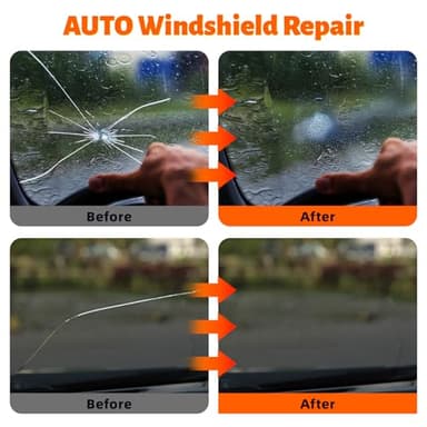 LOMEEN Windshield Repair Kit, 2 Pack Windshield Crack Repair kit with Enhanced Injection Head, Windscreen Chip Repair Kit to Repair Scratches, Cracks, and Star-Shaped Crack - Image 5