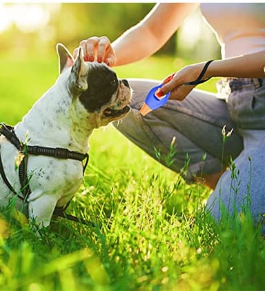 Dog Training Clicker with Whistle and Wrist Strap - Positive Behavior Reinforcer for Pets - All Ages, Puppy and Adult Dogs - Use to Reward and Train - Dog Whistle Included (Blue) - Image 4