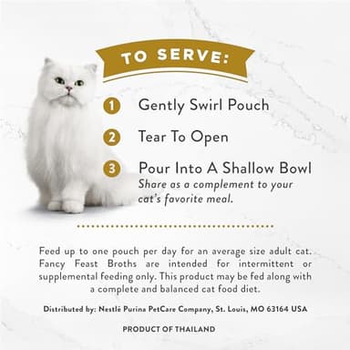 Purina Fancy Feast Lickable Broth Topper Complement Creamy Wet Cat Food Variety Pack - (Pack of 12) 1.4 oz. Pouches - Image 8