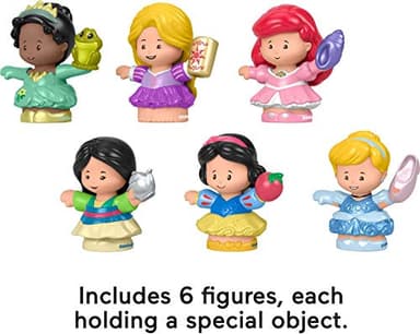 Fisher-Price Disney Princess Gift Set by Little People, 6 Character Figures for Toddlers and Preschool Kids Ages 18 Months to 5 Years (Amazon Exclusive) - Image 4