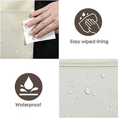 Laundry Basket with Wheels, 240l Laundry Hamper with 3 Section Laundry Bag for Dirty Clothes, Dorm Room Essentials, Towel Organization & Toys Storage Laundry Cart in Laundry Room Organization - Image 6