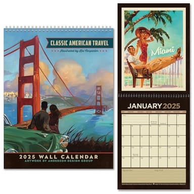 Americanflat 2025 Wall Calendar - US Cities Poster Design - 10x13 Large Wall Calendar - 12 Month Hanging Calendars for Home or Office - 2025 Calendars for Planning and Organization - Image 8