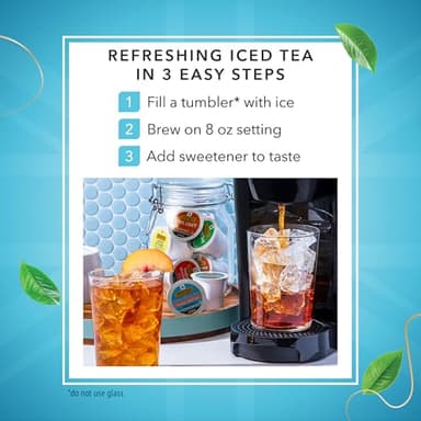 Twinings Brew Over Ice Unsweetened Peach Black Iced Tea 72 K-Cup Pods for Keurig, 12 Count (Pack of 6), Caffeinated - Image 6