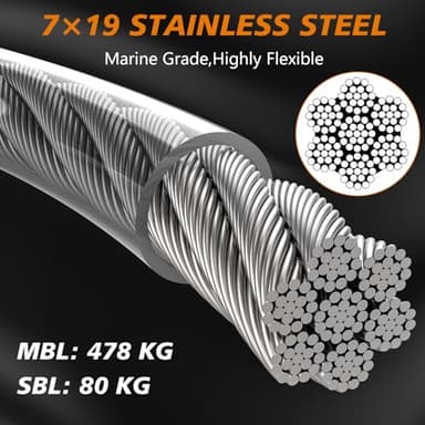 XiaZ Dog Tie Out Cable 100ft, Heavy Duty Dog Chains for Outside with Lockable Hook, Pet Runner Cable Leads for Yard, Dogs Line Tether for Small Medium Large Dogs Up to 250 LBS - Image 2