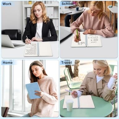 ABERLLS Blue Lined Spiral Journal Notebook with 160 Pages, 8×5.7in, A5 Spiral Notebook, Journaling Notebooks for Work, School, Women, Men, College Ruled Spiral Notebook, Hardcover Leather Journals - Image 6