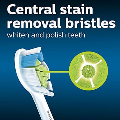 Philips Sonicare Genuine W DiamondClean Replacement Toothbrush Heads, 4 Brush Heads, White, HX6064/65 - Image 3