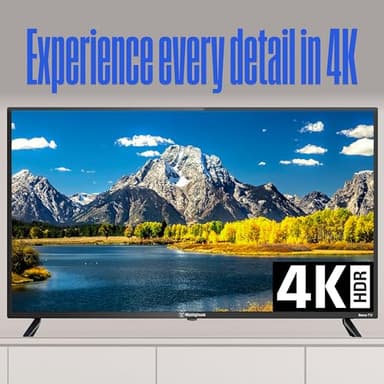 Westinghouse Roku TV - 50 Inch Smart TV, 4K UHD Television with Wi-Fi Connectivity and Mobile App, Flat Screen, Bluetooth, Compatible with Apple AirPlay, Alexa and Google Assistant - Image 3