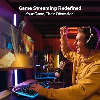 EMEET Piko 4K Webcam for Streaming, World’s 1st Dual-Camera AI-Powered 4K Camera w/AI Autofocus, 3 Mics Array&3 Sound Modes, USB Webcam with Clip, Great for Streaming, Desk Setup - Image 6