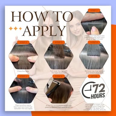 Full Shine Tape In Hair Extensions Double Sided Human Hair Extensions Tape ins Silky Straight Color 60 Platinum Blonde Remy Hair 24 Inch Tape Ins 50G 20 Pcs Seamless Invisible Real Remy Extensions - Image 5