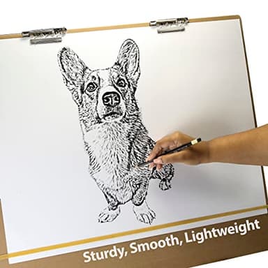 Officemate 23" x 26" Artist Sketch Board with Handle for Drafting Art - Portable Wooden Clipboard for Class, Studio or Field Use (83099) - Image 5