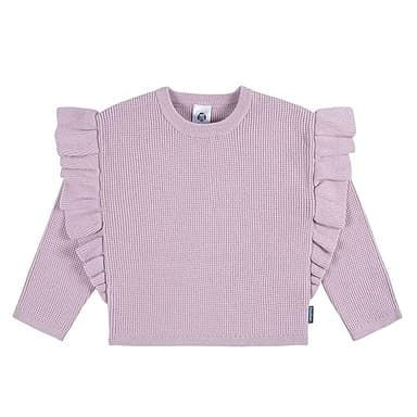 Gerber Baby Girls Toddler Sweater Knit Top and Cropped Pant Set, Lavender, 12 Months - Image 3