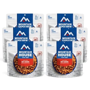 Mountain House Beef Lasagna FreezeDried Food for Camping, 12 Servings, 30Year ShelfLife - Image 1
