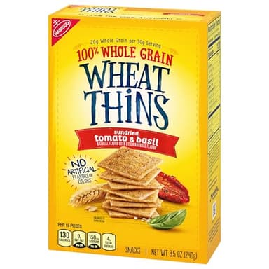 Wheat Thins Sundried Tomato & Basil Snacks, Whole Grain Wheat Crackers, Bulk Snack Crackers, 6-8.5 oz boxes - Image 11