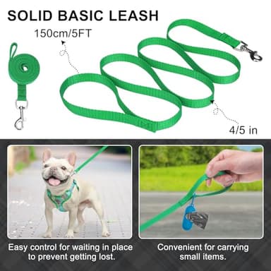 BEAUTYZOO Step in Dog Harness Collar and Leash Set for Small Medium Large Dogs, No Pull No Choke Puppy Harness, Soft Mesh Reflective Pet Padded Vest Adjustable for Doggie Girl or Boy,French Bulldog - Image 7
