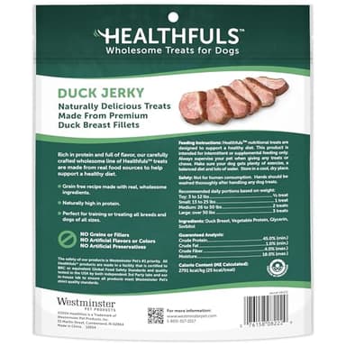westminster pet products 08222 Wag N Tails, LB, Ducky Jerky, Dog Treat - Image 2