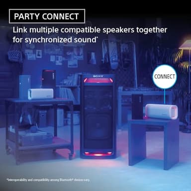 Sony ULT Field 5 Wireless Portable Bluetooth Speaker, IP67 Waterproof, Dustproof, and Rustproof with Enhanced Bass, 25 Hour Battery, 360° Party Light, and Shoulder Strap (SRSULT50W), Off White - Image 5