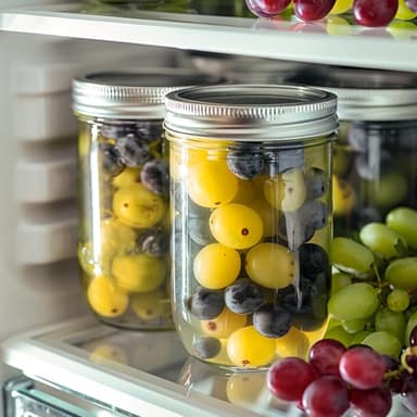 ComSaf Small Mason Jars 8 oz - 12 Pack, Regular Mouth Mason Jar with Lids and Seal Bands, Small Glass Canning Jar for Spice, Jam, Honey, Jelly, Dessert, Shower Wedding Favors, DIY Candles Decor - Image 7