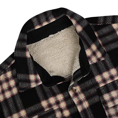 Yasumond Mens Big and Tall Jackets Heavy Sherpa Lined Zip Up Soft Warm Winter Outwears - Image 7