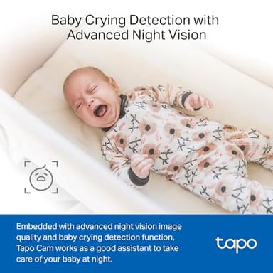 Tapo by TP-Link 1080P Indoor Security Camera for Baby Monitor, Pet Camera w/Motion Detection, 2-Way Audio, Night Vision, Cloud & SD Card Storage, Works w/Alexa & Google Home, Black, C101(4-Pack) - Image 5