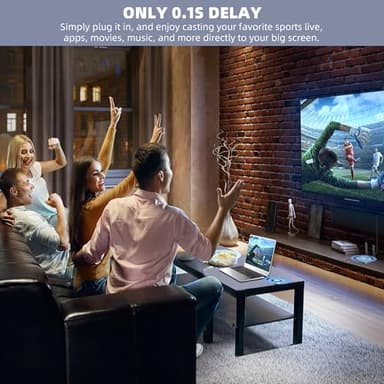 Wireless HDMI Transmitter and Receiver, Plug and Play, Wireless HDMI Extender Kit Support 2.4/5GHz for Streaming Video, Audio and File to Monitor from Laptop/Pc/Tv Box/Projector - Image 6